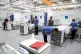 Staff preparing bays at the NHS Nightingale North East hospi