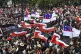 Thousands of people gather outside New Zealand's parliament 