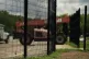 New fencing is constructed around Benson Elementary School, 