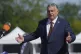 Prime Minister of Hungary Viktor Orban speaks to the media a
