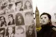 One of the many protesters against former Chilean dictator, 