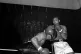 Alonso Johnson ducks away from Muhammad Ali, during exhibiti