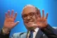 Michael Ancram responds to a standing ovation from the floor