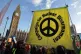 Protesters on a CND march against Trident nuclear missiles i