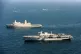British and US naval warships