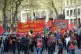 Thousands march to Trafalgar Square in central London, to ce