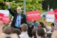 Jeremy Corbyn waves to supporters during the 2017 general el