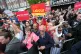 Supporters in the crowd as Labour leader Jeremy Corbyn speak