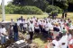 A group of Chagossians dedicating a memorial stone to mark t