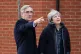 Prime Minister Theresa May talks with Conservative MP for Wo