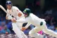 England's Tom Curran plays a shot past Australia's Cameron B