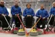 Team GB's Curlers (left to right) Gregor Ewan, Hugh Nibloe, 