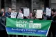 Members of Scotland's tenants' union Living Rent organised a