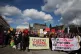 University staff are joined by politicians and students as t