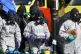 Police in protective suits at The Maltings shopping centre, 