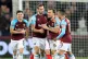 West Ham United's Andy Carroll (second left) celebrates scor
