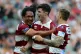 Wigan Warriors John Bateman (centre) celebrates during a mat