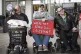 Disability campaigners stage a protest at London Bridge stat