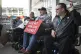 Disability campaigners stage a protest at London Bridge stat
