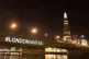 A #LondonUnited tribute is projected onto the side of London