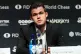 Wworld chess champion Magnus Carlsen speaking during the FID