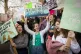 Students from the Youth Strike 4 Climate movement during a c