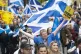 Scottish independence supporters march through Glasgow in Ma