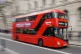 A red London bus in central London