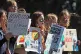 Youngsters march through the city centre at the UK Student C
