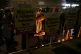 Anti-racism campaigners attend a vigil outside the Home Offi