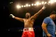 Martin Bakole celebrates after victory against Rodney Hernan