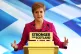 Scottish National Party (SNP) leader Nicola Sturgeon speaks 