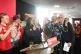 Labour leader Jeremy Corbyn is welcomed by Labour Party Gene