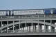 A Northern train travels along the High Level Bridge which c