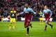 Sebastien Haller celebrates scoring his side's second goal o