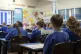 Primary schoolchildren in class. The government has failed t