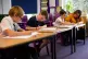 Children of essential workers at school in Worcestershire. T
