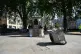 The empty plinth where the statue of Edward Colston in Brist