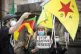 A demonstration in Edinburgh protesting against Turkish air 