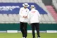 Umpires check the light during day one of the Second Test at