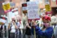 Pro-migrants protest outside the Home Office in central Lond