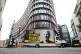A mobile advertising board with a 