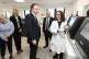 Health Secretary Matt Hancock is given a demonstration of an