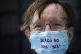 A campaigner outside the Department of Health and Social Car