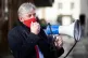 Scottish Labour leader Richard Leonard speaks to NHS workers