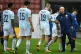 Scotland manager Steve Clarke (right) and Oli McBurnie shake