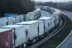 Lorries are parked up on the M20 in Kent
