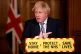 Prime Minister Boris Johnson during a media briefing on coro