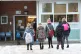 Pupils arriving at Manor Park School and Nursery in Knutsfor