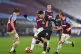 West Ham United's Angelo Ogbonna (centre left) and Liverpool